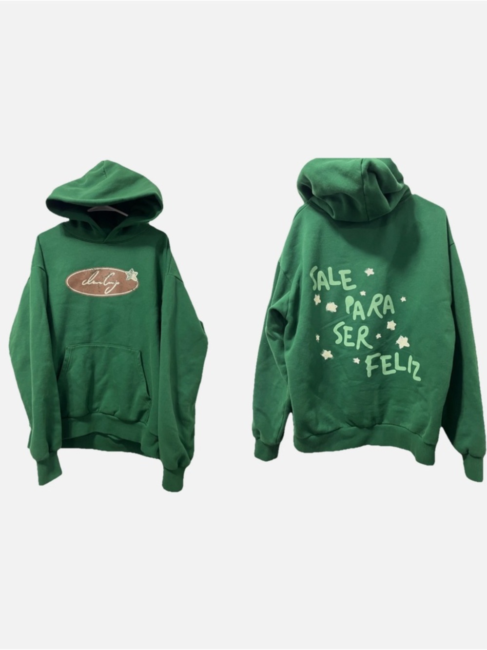 Ivan Cornejo Sale Para Ser Feliz Green Hoodie